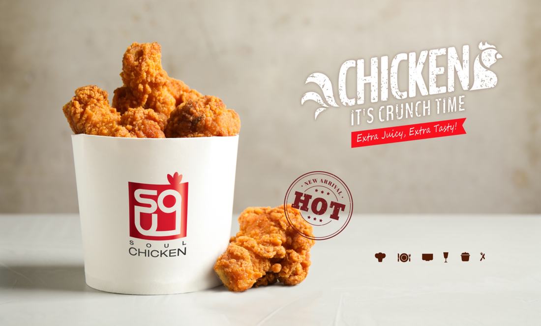 Store promo slide — chicken bucket